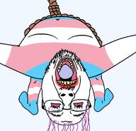 ack beard bloodshot_eyes crying eyebrows eyes faggot flag:transgender_pride_flag full_body glasses hair hairless hanging looking_down mouth open_mouth pink_hair rope rotten_teeth sock stocking stubble subvariant:spineacked_bernd suicide teeth teeth_showing tongue tongue_out tranny transparent transparent_background upside_down variant:bernd wrinkles yellow_teeth // 1205x1152 // 55.6KB