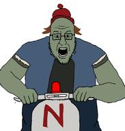 arm beard brown_skin cap car clothes full_body glasses green_skin hat looking_at_you meta:tagme open_mouth plants_vs_zombies soyjak variant:blartjak zombie // 876x921 // 52.0KB