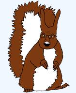 aliased animal arm brown_hair ear full_body glasses hand leg mustache open_mouth remastered series:animaljaks soyjak squirrel squirreljak subvariant:feralsquirrel tail variant:feraljak // 680x830 // 16.7KB