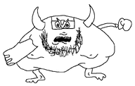 El_pardack beard boxing_glove elephant gynaecomastia homestar_runner man_tits meta:not_oc poopson_adjacent variant:unknown // 1575x1001 // 35.4KB