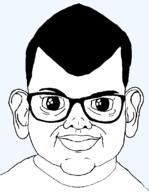 aliased closed_mouth clothes ear glasses hair large_ear oh_my_god_she_is_so_attractive smile soyjak template transparent_background variant:brandon // 864x1113 // 26.6KB