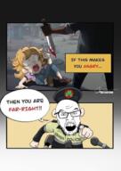 angry blood brown_skin clover far_right ginger_hair ireland knife looking_at_you microphone pointing pointing_at_viewer police variant:feraljak // 481x680 // 342.7KB