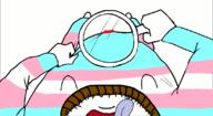 arm blood breasts crotch holding_magnifying_glass holding_object leg magnifying_glass neovagina pov rope soyjak stubble tongue tranny variant:bernd // 1097x600 // 181.1KB