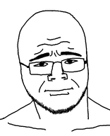 bald closed_mouth glasses stubble variant:unknown white_background white_skin // 879x1079 // 42.2KB