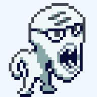 arm full_body glasses hand leg open_mouth pixel_art soyjak stubble variant:pixxler // 272x272 // 3.7KB