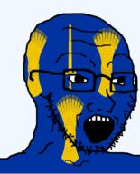 british cheshire england flag flag:cheshire glasses hair looking_to_the_right open_mouth soyjak stubble sword teeth united_kingdom variant:soyak wheat // 644x800 // 144.6KB