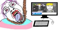 3soyjaks 4chan amphibian animal anime antenna badge bloodshot_eyes brown_hair cat closed_mouth computer crying frog full_body glasses green_hair hair hanging laughing marsey menhera_chan meta mustache nas:pepe omori open_mouth pepe pepe_the_frog piss pointing purple_hair ralsei_(deltarune) rdrama reddit rope snoo soyjak_party soyteen speech_bubble subvariant:pol_face suicide sunny_(omori) text tongue tranny undertale variant:bernd variant:chudjak yellow_hair yellow_teeth yotsoyba // 1388x716 // 579.0KB