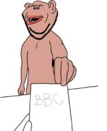 amerimutt arm bbc brown_skin ear hand holding_object lips merge mutt open_mouth paper soyjak stubble subvariant:impish_amerimutt variant:bartender variant:impish_soyak_ears // 1673x2048 // 26.4KB