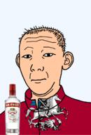 1864 alcohol animal bottle closed_mouth clothes dragon ear flag flag:moscow hair horse moscow neutral russia saint_george saint_george_and_the_dragon smirnoff soyjak spear text track_suit transparent transparent_background variant:kuzjak vodka white_skin // 810x1192 // 263.9KB