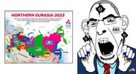 2023 afghanistan arnebua azerbaijan baltic_sea bbc belarus china clothes costume ear earring estonia finland flag:chechen_republic flag:chechnya flag:circassia flag:israel flag:komi_republic_nordic_cross flag:krasnodar_krai flag:south_ossetia flag:ukraine flag:united_states_of_siberia flag:urals georgia germany glasses gray_hair gunther_fehlinger hair hand iran israel japan kazakhstan komi_republic kosovo kyrgyzstan latvia lithuania map mongolia necktie norway nose_piercing nose_ring open_mouth painted_nails poland queen_of_spades russia soyjak stubble sub subvariant:slutson suit sweden tattoo teeth text turkmenistan ukraine united_kingdoms united_states uzbekistan variant:cobson // 1677x907 // 635.5KB