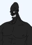 artist:crimsonvoidhydra1488 black_skin buff edit glasses muscular_male sharp_teeth soyjak transparent transparent_background variant:hadesjak // 1031x1430 // 28.4KB