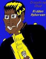 2soyjaks brown_skin chud closed_mouth clothes ear glasses hair millions_must_die mustache redraw soyjak text variant:chudjak // 437x562 // 24.9KB