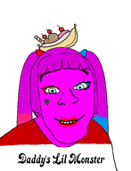 admin banana_split_ice_cream blue_eyes female gyarujak harley_quinn magenta_skin makeup pigtails pink_skin purple_skin quote quote_(user) quote_admin smile subvariant:feralkei suicide_squad text twintails variant:feraljak // 986x1290 // 121.2KB