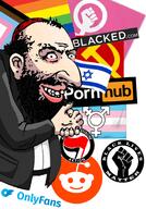 antifa beard black_lives_matter black_shirt blacked blacked_com clothes communism da_jooz feminism gay hat israel jewish_nose jewish_star jews judaism lgbt lgbt_flag nas:happy_jewish nas:merchant onlyfans pornhub pride_flag reddit tranny transgender_flag transgender_symbol // 631x905 // 535.3KB