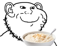 bowl ear food irl porridge smile spoon stubble subvariant:soympishak transparent_background variant:impish_soyak_ears // 582x457 // 91.4KB