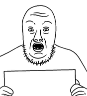 holding_sign looking_at_you meta:template no_glasses open_mouth raised_eyebrows remastered stubble template variant:trumpjak // 948x1042 // 18.9KB