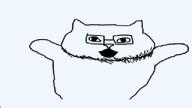 animal animated cat catjak catjak_will_always_be_a_gemerald ext=gif gaping_mouth glasses ias jak rare_catjak stubble variant:catjak // 640x360 // 549.4KB