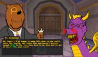 2soyjaks angry animal arm bag bear beard blood bloodshot_eyes clenched_teeth clothes cracked_teeth dragon gem glasses hand holding_object horn monocle nosebleed playstation red_eyes sharp_teeth soyjak spyro stubble subvariant:feralrage subvariant:wholesome_soyjak text variant:feraljak variant:gapejak vein video_game wink // 1555x907 // 956.7KB