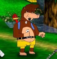 amphibian banjo_kazooie bear belt bird boomer frog guitar monster_energy nas:pepe nas:wojak pepe_the_frog water // 585x611 // 353.7KB