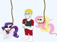 ack blond blood cartoon crossed_arms fluttershy glasses horse medal my_little_pony nate noose open_mouth pony rarity_(my_little_pony) red_shirt rope sharty smile soyjak soyjak_party stubble that_one_fucking_picture_of_nate_being_a_smug_little_bastard tongue tranny troon variant:soyak // 1000x747 // 263.0KB