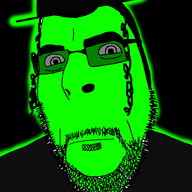 animated closed_mouth clothes glasses glowing hair hat judaism rainbow soyjak stubble trend:colorjak variant:cobson // 775x838 // 431.3KB