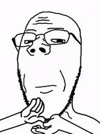 animated arm bored bored_of_your_shit clapping ext=gif glasses hand looking_at_you series:skinny_soyjaks stubble subvariant:gapejak_slim template variant:gapejak white_skin // 400x533 // 54.1KB