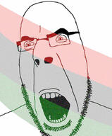 angry flag glasses open_mouth pan_african soyjak stretched stubble variant:cobson // 722x870 // 57.5KB