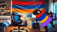 ARMENİROACH ack ai_background ai_generated animated arm armenia armenigger bing_ai black_skin bloodshot_eyes bouncing brown_skin clothes crying flag:armenia full_body glasses hair hand hanging leg oe_cake open_mouth purple_hair room rope shoe skirt sound soyjak stubble suicide tongue tranny variant:bernd video // 1280x720, 8.9s // 8.4MB