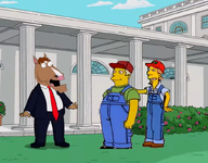 bojack_horseman cartoon closed_mouth clothes crossover family_guy full_body hat horse nas:normal_words_but_horse_guy nas:sneed normal_words_but_a_horse_guy open_mouth overalls peter_griffin smile suit the_simpsons yellow_skin // 832x652 // 654.4KB