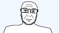 glasses series:joke_soyjaks soyjak stubble template variant:oppenheimerjak white_skin // 1024x576 // 11.4KB