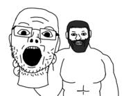 chad glasses soyjak stubble variant:unknown // 720x523 // 29.6KB