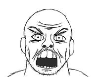 angry ear mustache open_mouth soyjak stubble variant:unknown // 1333x1073 // 37.0KB