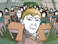 classroom great_teacher_onizuka looking_at_you subvariant:female_markiplier subvariant:neutralplier tired variant:kuzjak variant:markiplier_soyjak // 3015x2283 // 4.6MB