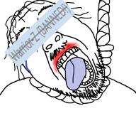 Warrior-Z(user) ack ban hair hanging namefag_drama namefags open_mouth rope series:hanging_namefags tranny variant:bernd // 768x719 // 321.2KB