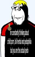 faggot groomer nate ominous pedophile rape shadow sharty shartycuck soyjak_party soyteen text variant:gapejak // 948x1547 // 157.8KB