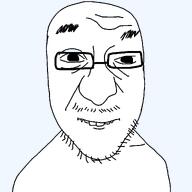 bald eyebrows glasses mouth_closed nuvariant stubble teeth transparent_background variant:crimjak // 1280x1280 // 106.4KB