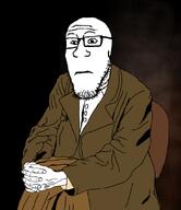 chair fyodor_dostoevsky hand sitting subvariant:neutralplier subvariant:threefourthsplier variant:markiplier_soyjak // 761x881 // 307.4KB