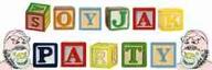 2soyjaks alphabet alphabet_blocks baby banner glasses pacifier soyjak_party stubble variant:gapejak white_background white_skin // 300x100 // 7.7KB