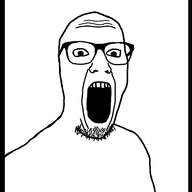 animated bald beard ext=gif gaping_mouth glasses jumping open_mouth soyjak stubble variant:gimper // 960x540 // 345.4KB