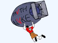 body buff chud chud_(boorufag) chud_(soybooru) clothes drawfag full glasses hair holding_object incel nazism nuclear_bomb nuclear_explosion object red shirts subvariant:muscular_chud transparent transparent_background truth_nuke trvthnvke variant:chudjak // 823x615 // 184.6KB