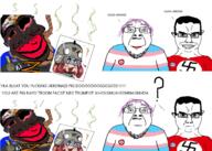 6soyjak ack autism autism_speaks award badge bait bald blackface bloodshot_eyes blue_eyes blue_glasses blue_shirt brown_skin brown_troonjak buhanka_chan cap chud_(boorufag) chud_(soybooru) closed_mouth clothes clown clown_nose comic crying dead discord distorted doll_(user) ear flag flag:nazi_germany flag:transgender_pride_flag froot furry gangnam_style germany giggly_goon_clown glasses goonclown green_glasses hair hanging hat heart hitler_mustache i_love i_trans_heart jake jakparty_soy medal meta:leaky meta:op_intended_to_tag_his_post_but_couldnt_because_hes_a_sped meta:op_is_a_retarded_lazy_faggot_for_not_tagging_his_own_shit meta:pornographic_content multiple_soyjaks mustache nate natejak nazi_germany nikocado_avocado onion open_mouth orange_skin purple_hair purple_skin puzzle red_shirt rent_free rope russia russo_ukrainian_war smile soviet_army_uniform soybooru soyjak spam spammer stubble subvariant:chudjak_front subvariant:jartycuck subvariant:muscular_chud suicide swastika text tongue tranny trend:aryan trend:jartycuck trend:slopjak variant:bernd variant:chudjak variant:cobson variant:feraljak variant:kuzjak variant:soyak yellow_hair yellow_teeth z_(russian_symbol) // 1774x1263 // 1.1MB