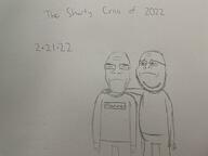 2022 2soyjaks arm closed_eyes closed_mouth clothes crying drawing frown full_body glasses hand internet_is_leaking its_over leg marvel oekaki paper soyjak soyjak_party stubble subvariant:wholesome_soyjak text traditional_media variant:gapejak variant:markiplier_soyjak // 4032x3024 // 2.0MB