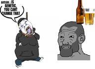 ack alcohol anhero autism beer bloodshot_eyes breasts chadjak cigarette doomer foot full_body gigachad gynaecomastia hanging hoodie open_mouth piss r9k_(4chan) rope soyjak speech_bubble suicide text tongue variant:bernd wojak // 864x631 // 63.3KB