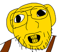 arthur_brown glasses soyboy stubble teeth teeth_showing variant:brownjak wrinkles // 651x596 // 10.0KB