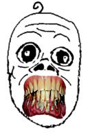 baby clenched_teeth deformed soyjak subvariant:jacobson variant:a24_slowburn_soyjak yellow_teeth you_were_one_i_ker // 592x888 // 295.3KB