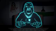 b_b_ghast_(namefag) black_skin blue_eyes blue_glow chair flag:lesotho keyboard typing variant:bernd variant:soytan // 1920x1080 // 1.0MB