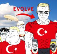 6soyjak Turkaryan aryan background blond blond_beard blonde_hair_ blue_eyes chuddytuna_(nameCHAD) clever_boy clothes cloud evolution evolve flag flag:turkiye glasses graduate_cap hyperborean mask moustache mouth mouth_closed multiple_soyjaks muscles red roach shirts sky soyjak subvariant:mexiaryan subvariant:muscular_chud terraformars tooth turk turkey_is_WHITE✅✅✅ turknigger turkroach variant:chudjak variant:cobson variant:markiplier_soyjak variant:meximutt variant:punkjak white_cockroach white_roach white_skin yellow_hair // 1080x1024 // 575.1KB