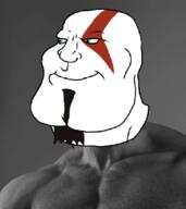 Warrior-Z(user) blue_eyes gigachad goatee god_of_war head kratos namefag_drama series:keep_raging_on_them smile subvariant:mexiaryan transparent_background variant:meximutt video_game // 641x720 // 182.5KB