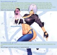 angel_(kof) animated autism autistic_screeching chud_(soybooru) crying greentext lifesucksthenyoudie monkey_dance muscles soybooru sperg the_king_of_fighters tomboy variant:chudjak video_game // 890x860 // 769.4KB