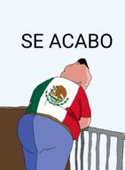 ass back back_view black brown fat flag gray green hair its_over looking_in_distance mexico meximutt red sad se_acabo shading shadow text variant:meximutt // 1613x2203 // 453.8KB